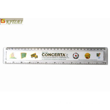 Logo Printed Promotional Student Transparent Plastic Ruler in 15cm 20cm 30cm